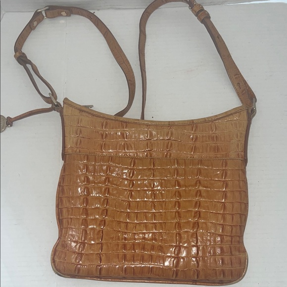 Brahmin Crocodile-Embossed Shoulder Bag - Picture 2 of 9